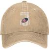 American Football USA Flag Graphic Washed Denim Style Baseball Cap Adjustable Vintage Dad Hat