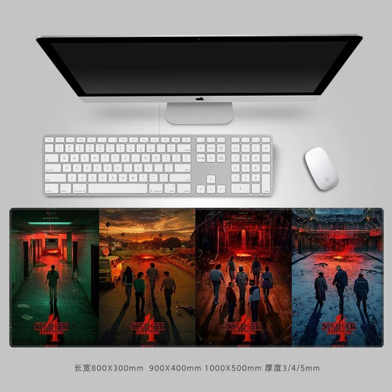 Tappetino per Mouse in Pelle di StrangerThings di Alta Qualità, Pad per Tastiera Computer Periferico, Dimensioni Grandi, Scrivania Antiscivolo Impermeabile, Pa Dcreativo Periferica TV Americana