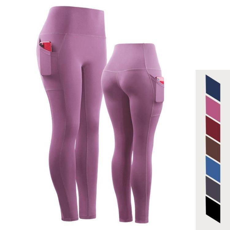

Women Running Pants Quick Drying Sports Leggings Gym Fitness Trousers Tights Jogging Sweatpants M розовый