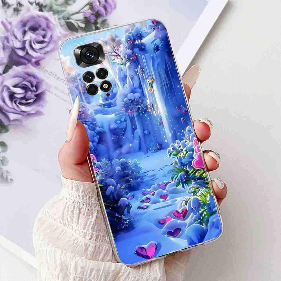 Colourful Flower For Xiaomi Redmi Note 11 4G Case Silicone Soft ShockPoof Back Cover For Redmi Note 11S Note11s Note11 4G Cases