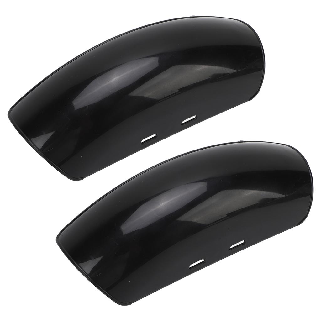 1 Pair Electric Wheelchair Mudguards Glossy Black Scratch Resistant Wheelchair Splash Guard Replacement Set