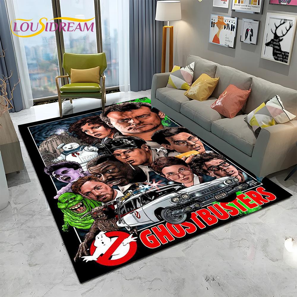 Horror Movie G-Ghostbusters Cartoon Carpet Rug for Home Living Room Bedroom Sofa Doormat Decor,Kid  Area Rug Non-slip Floor Mat