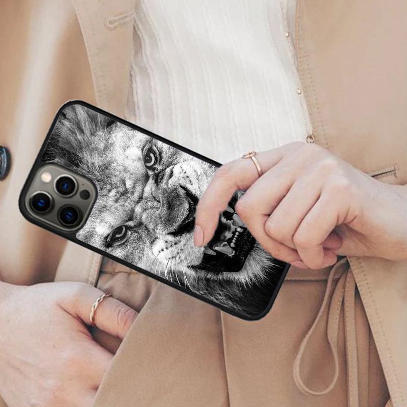 

Lion Tiger Face Magnetic Phone Case For APPLE iPhone 17 Air 16 14 13 12 Pro Max 15 Plus Wireless Charge With MagSafe Cover iPhone 14