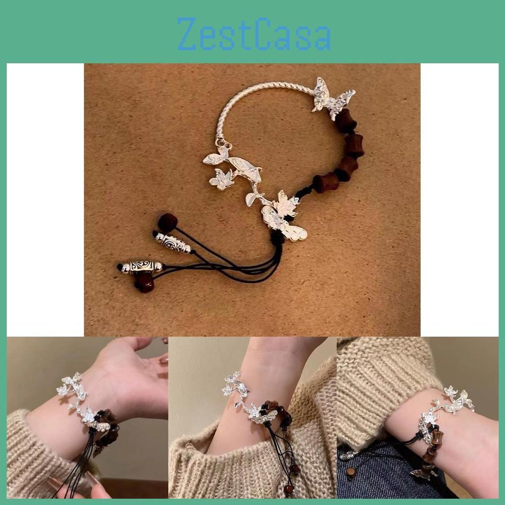 Pendant Exotic Butterfly Bracelet Handwoven From Alloy With Ethnic Flair Women For