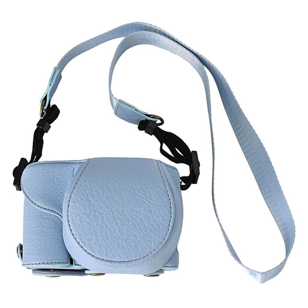 Pouzdro na fotoaparát Sony Alpha ZV-E10 Kožený kryt s texturou liči s otvorem pro baterii + Popruh