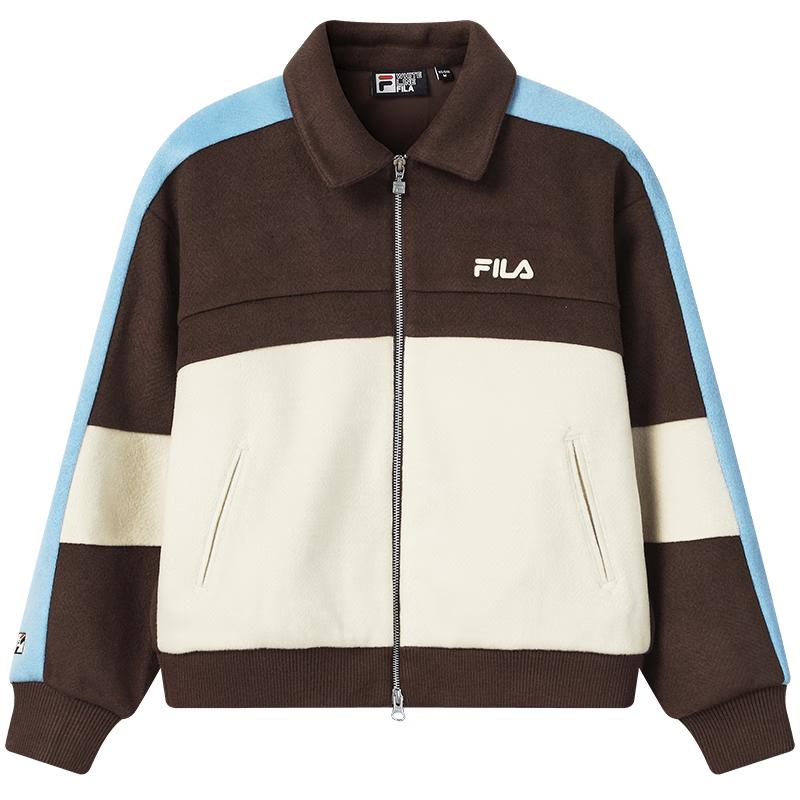 

FILA Women s Yang Mi Style Colorblock Hooded Wool Jacket S