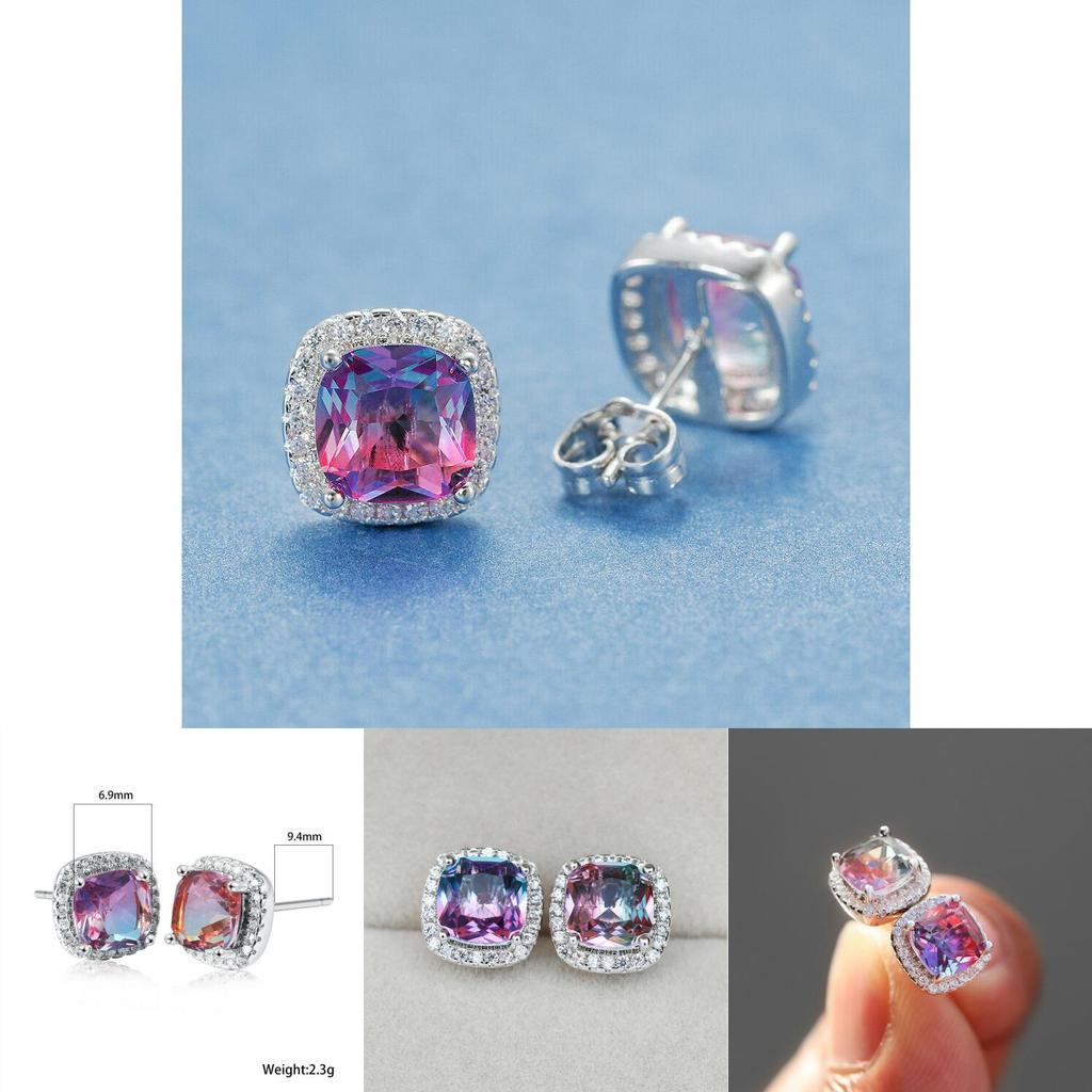 Unique Geometric Ear Jewelry With White Zirconia For Party Or Casual Wear