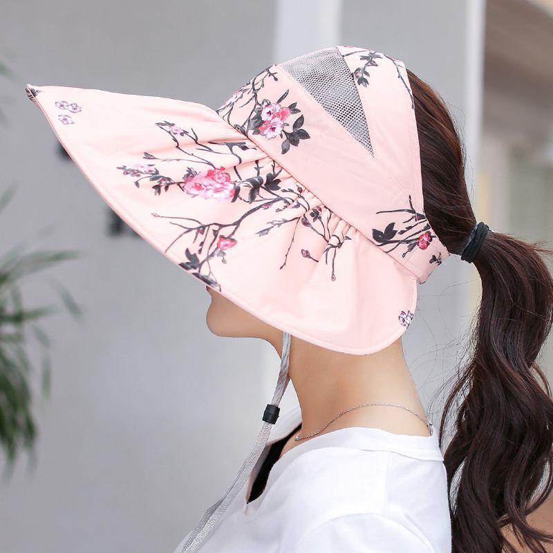 Sunshade Hat for Women Face Covering Sun Protection Hat UV Protection Summer Women's Sky Top Sun Cooling Hat