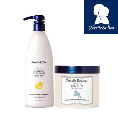 Noodle & Boo Large Capacity Wash 473ml + Baby Balm 283g Set