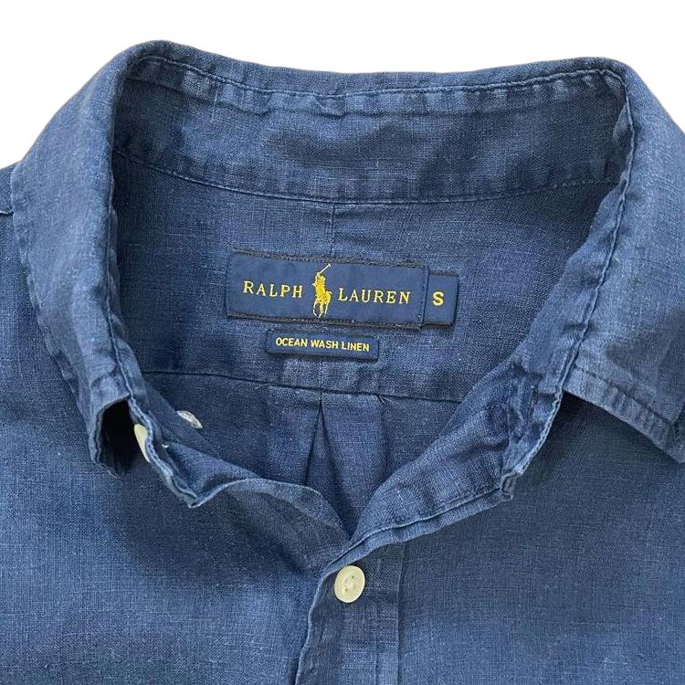 Polo Ralph Lauren Solid Color Pony Embroidered Single-Breasted Casual Long Sleeve Shirt Men Shirts Dark-Blue 710634467-007