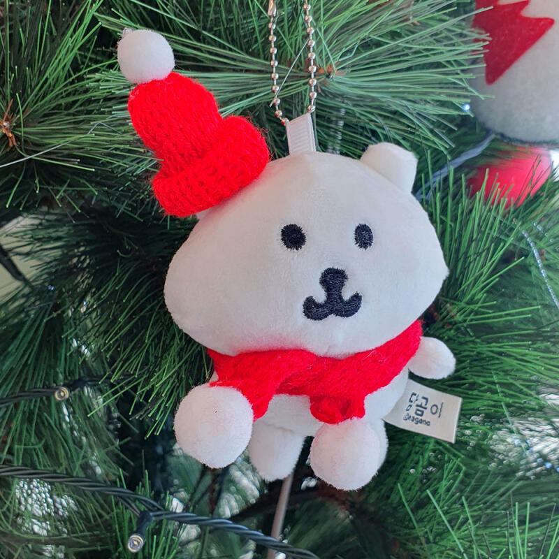 Muffler Christmas Bear Joking Bear Animal Doll Keychain