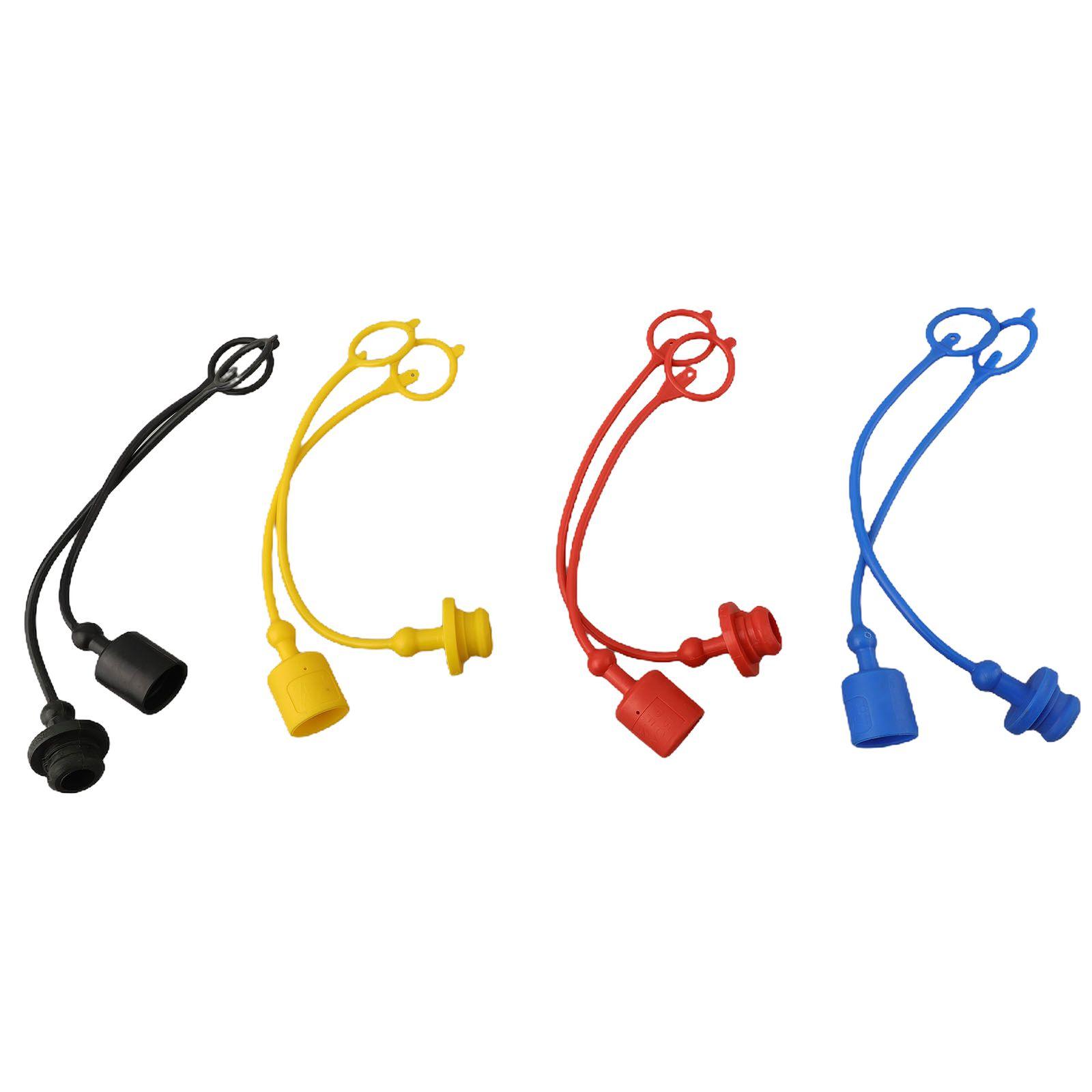 4 Pairs Hydraulic Quick Coupler Male Dust Cap And Female Connector Cover Hydraulic Quick Connector Male Dust Cover