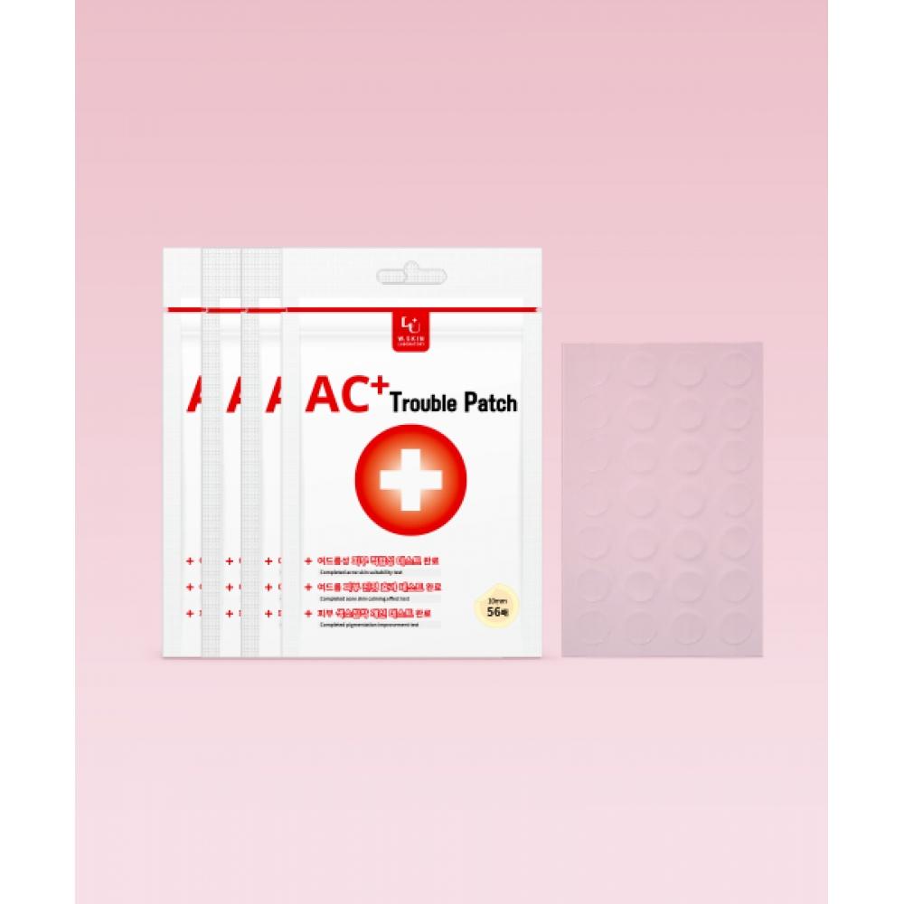 W.skin Laboratory [4 Pack] Ac+ Trouble Patch 56 Sheets NONE