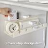 Office Desk Cable Organizer Box Under-Desk Router Power Strip Holder Wire Management Holder No Drilling Adhesive Cord Storage Container