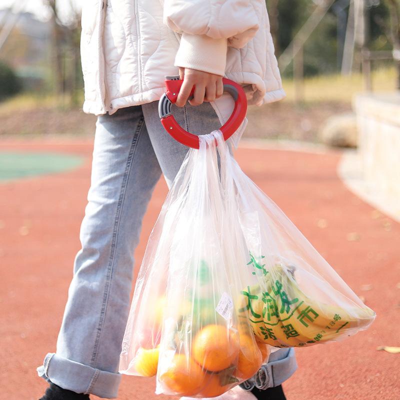 Comfortable Portable Silicone Mention Dish for Shopping Bag To Protect Hands Trip Grocery Bag Holder Clips Handle Carrier