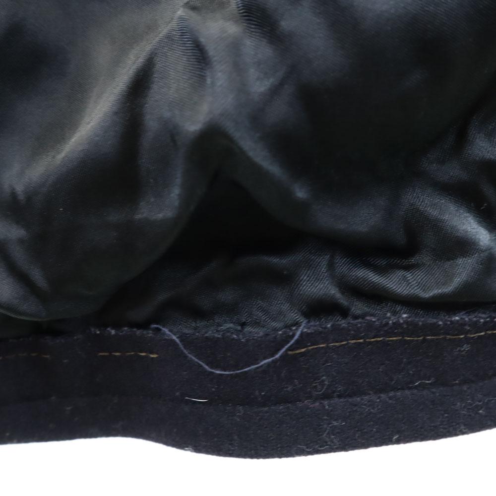 US NAVY 60s DSA Vintage Melton pea coat 38R dark blue Men's Used