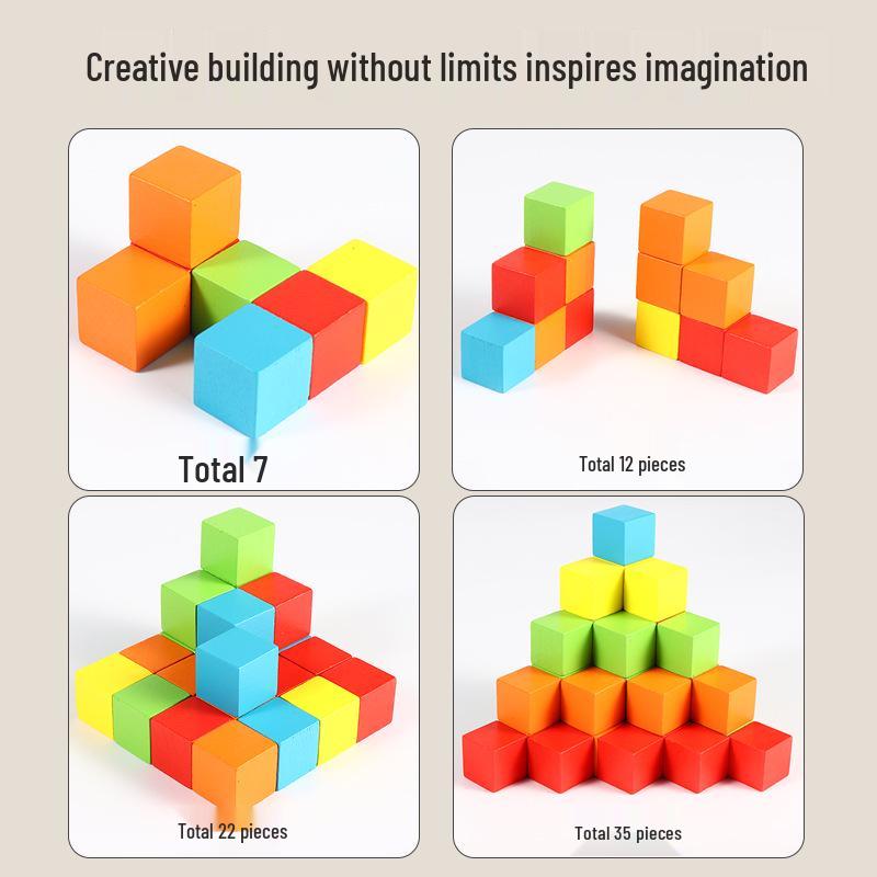 2 cm große Geometrie-Würfelblöcke für den Mathematikunterricht in der Grundschule