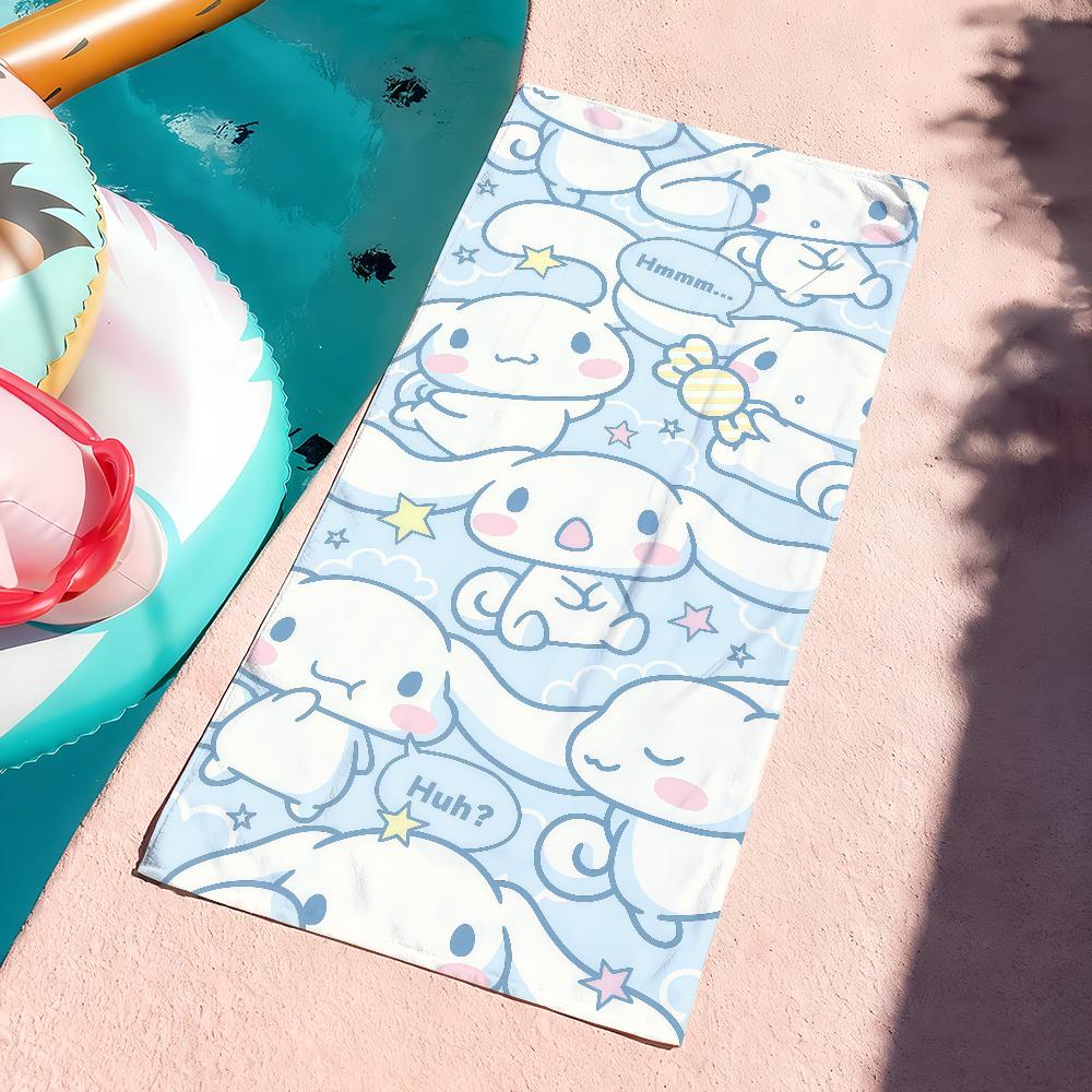 Cartoon cute C-Cinnamoroll Towel Drying Bath Towel Applicable To Light Swimming Camping Yoga Beach Out