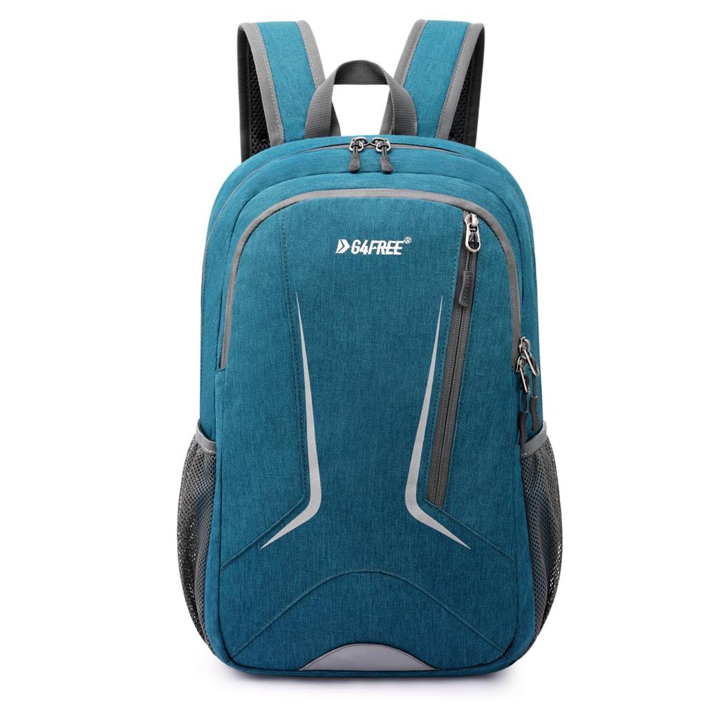 16 RFID for Women [G4Free] Backpack, L, Protection, Compact, Durable, Lightweight, Waterproof, Commuting, School, Hiking, Travel, Outdoors, Men, (Teal