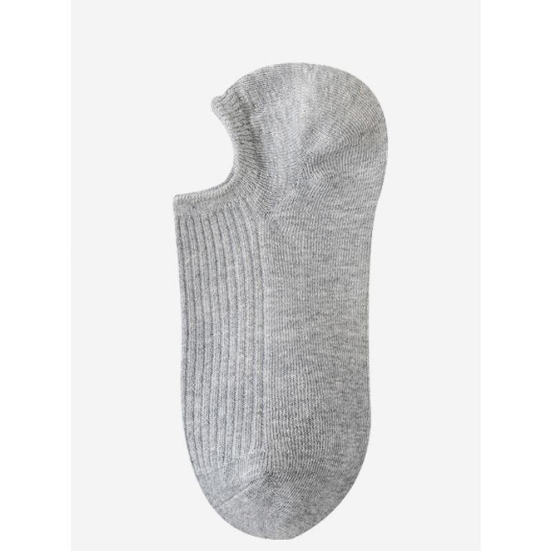 Spring and Summer Invisible Short Socks, Double-needle Solid Color Anti-pilling Cotton Socks, Business Socks