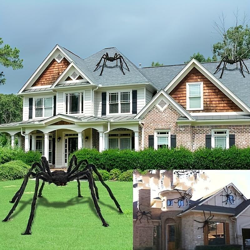 A 59.06inch Giant Black Spider, Suitable for Indoor and Outdoor Halloween Decoration, Family Parties, Courtyard Haunted House Decoration