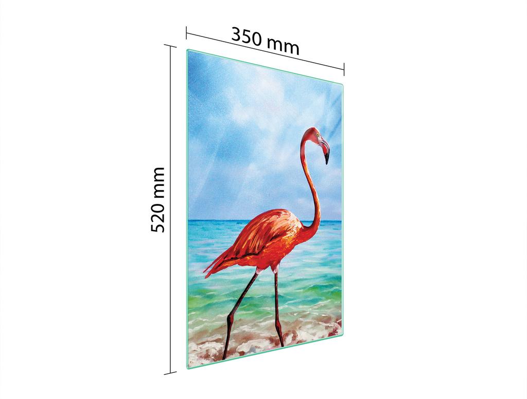 GLAS-SCHNEIDEBRETT 35x52 FLAMINGO