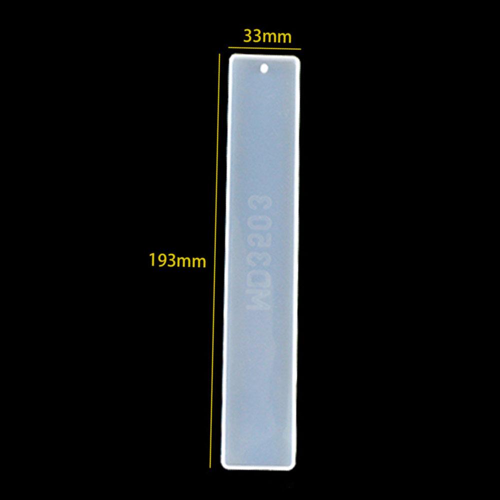 1PC Pick Rectangle Feather Instrument Shape Silicone Bookmark Resin Mold For Making Epoxy Resin Jewelry DIY Crafts Transparent