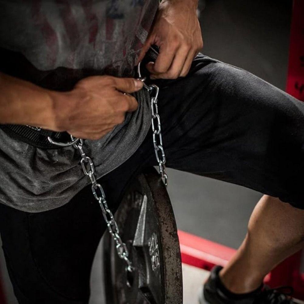 Adjustable Weight Lifting Belt Thicken Weighted Muscle-up Belt Weighted Pull-up Belt  Gym Equipment