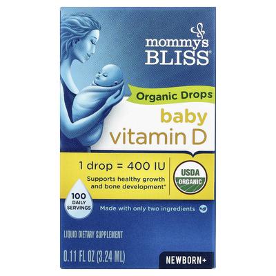 Bio Baby Vitamin D Tropfen, Neugeborene+, 10µg(400Iu), 3.24Ml(0.11 fl oz)