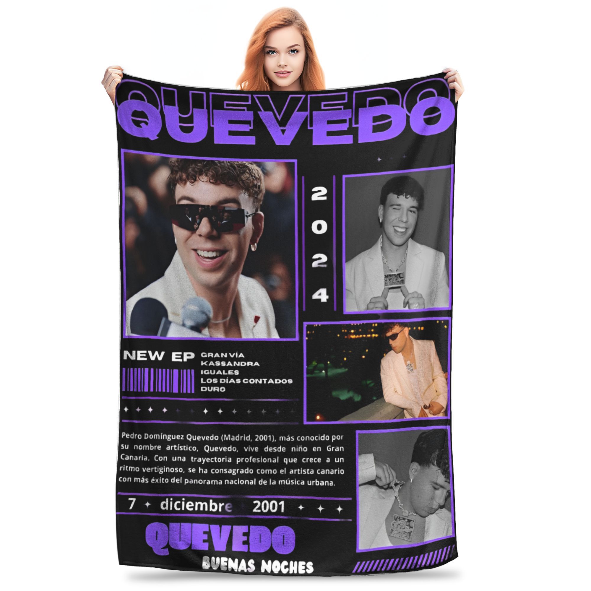 Super Soft Quevedo Throw Blanket Premium Fleece Flannel Lightweight  Bed Blanket Fuzzy Plush Blankets All Season Use 30x40in