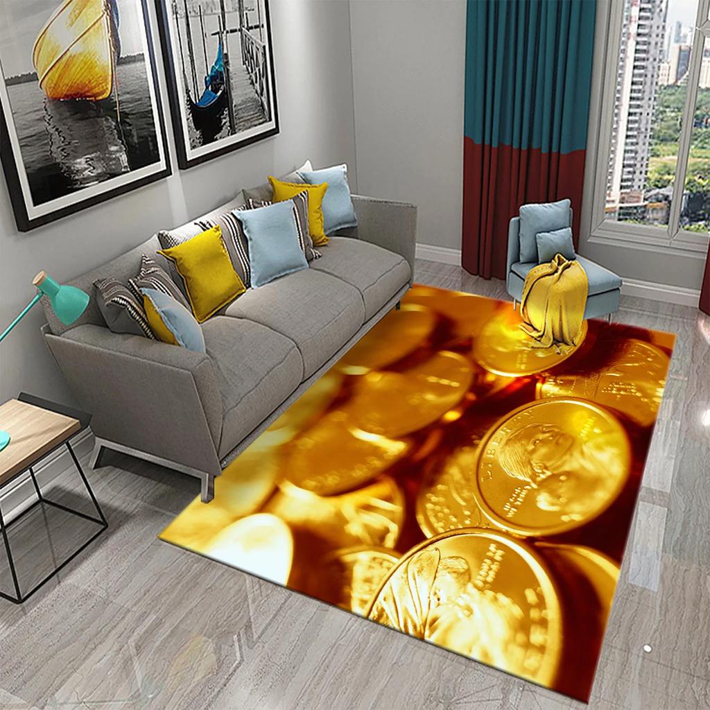 Dollar Money Pattern Carpet Hallway Entrance Doormat Living Room Floor Rugs Home Decor Kitchen Carpet Non-slip Bathroom Area Mat