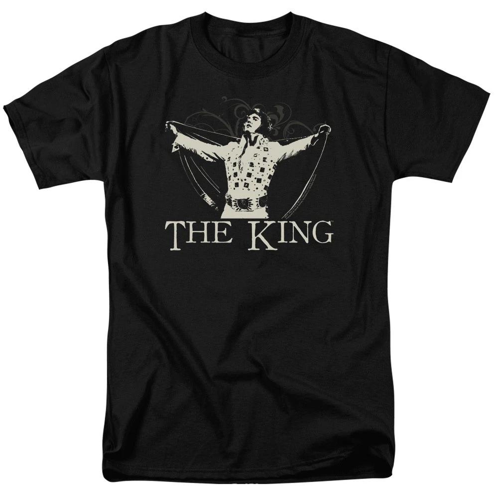 Elvis Presley - Ornate King - Unisex Short Sleeve Children s T-shirt - Black 140