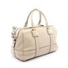 Used LOEWE PASEO BAG 2WAY Handbag Leather Beige Used Women