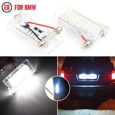 2pcs Canbus LED Number License Plate Light Error Free White for BMW X5 E53 1999-2006 X3 E83