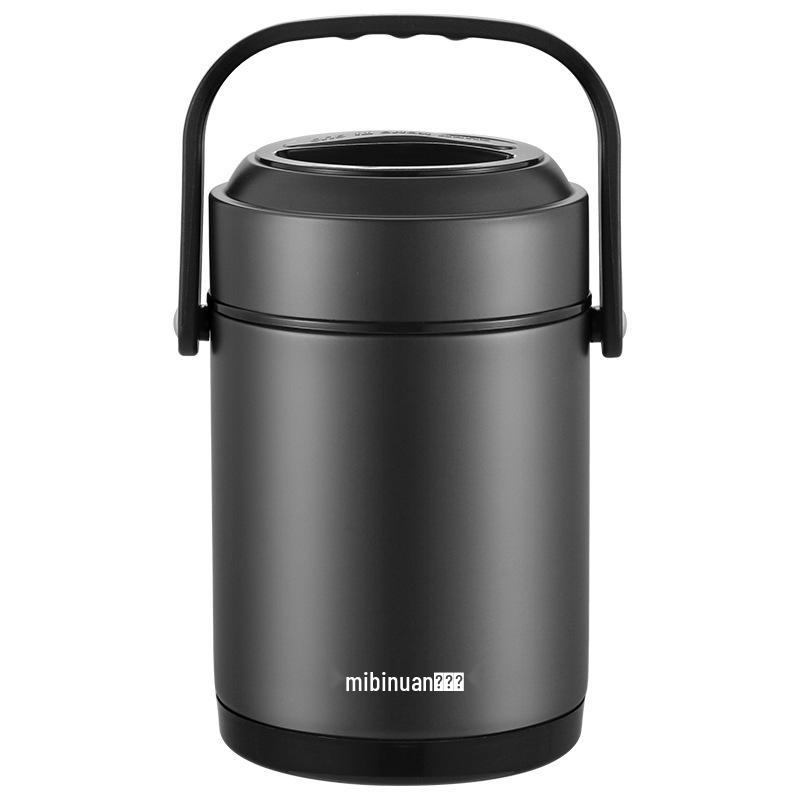 Winter Stainless Steel Insulated Multi-layer Lunch Box - Portable, Large Capacity, Keeps Food Hot for 24 Hours, Perfect for Home or Office.