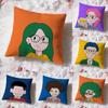 Cartoon Pop Man Cushion Cover Premium Comfort Reversible Pillow Cove -Two In One Design for Any Room & Car Interior