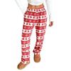 Women Pajama Pants Plush Sleep Pants Soft Elastic Waist Pajama Bottoms Patterned Pants With 2 Pockets