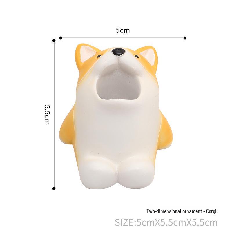 Charming Cartoon Animal Toothbrush Holder - Decorative Bathroom Rack and Storage Ornament