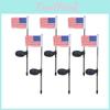 Stunning Led Solar Garden Flag Lights For Patriotic Decor With Ip65 Waterproof