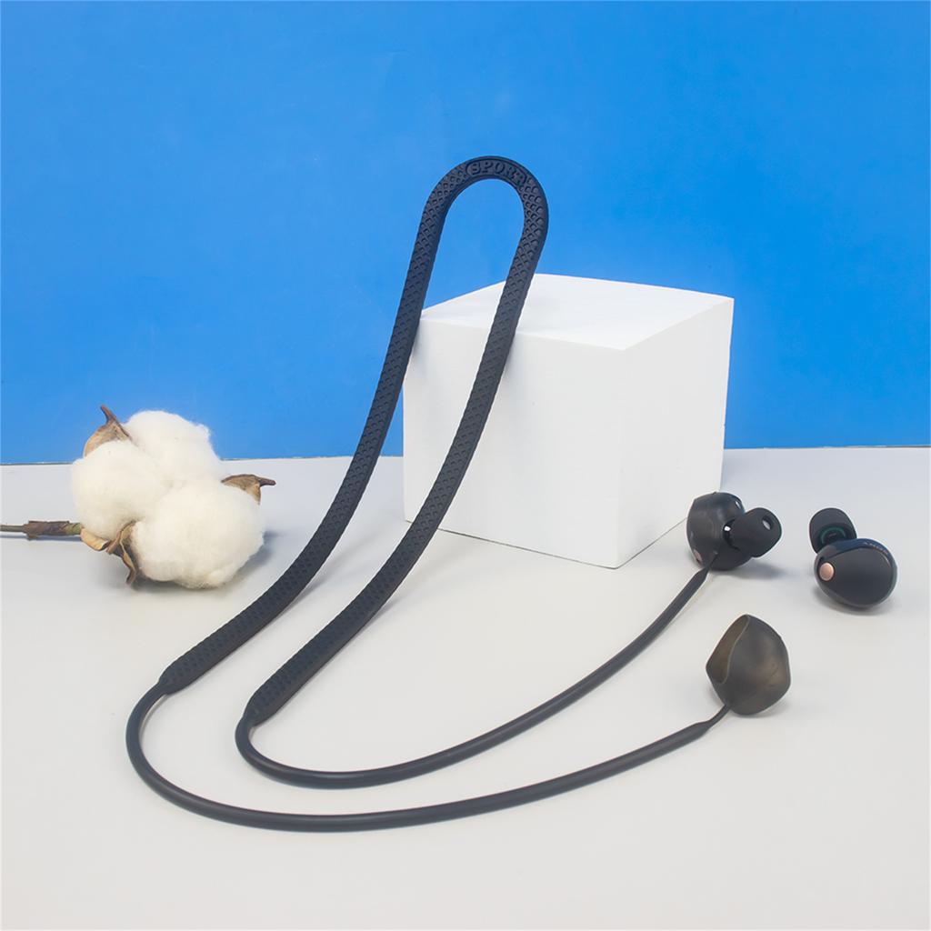 Silicone Anti-Lost Rope Hanging Neck Lanyard Compatible for WF-1000XM5 Bluetoothcompatible Wireless Headphone Cord Strap