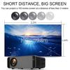 218*148*80mm 55W HD 1080P 2300 Lumens support Full LED Projector HIFI Stereo Home Theater Mini HD Projector