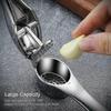 Garlic press, stainless steel garlic press, professional garlic press, dishwasher safe, garlic press with non-slip handle