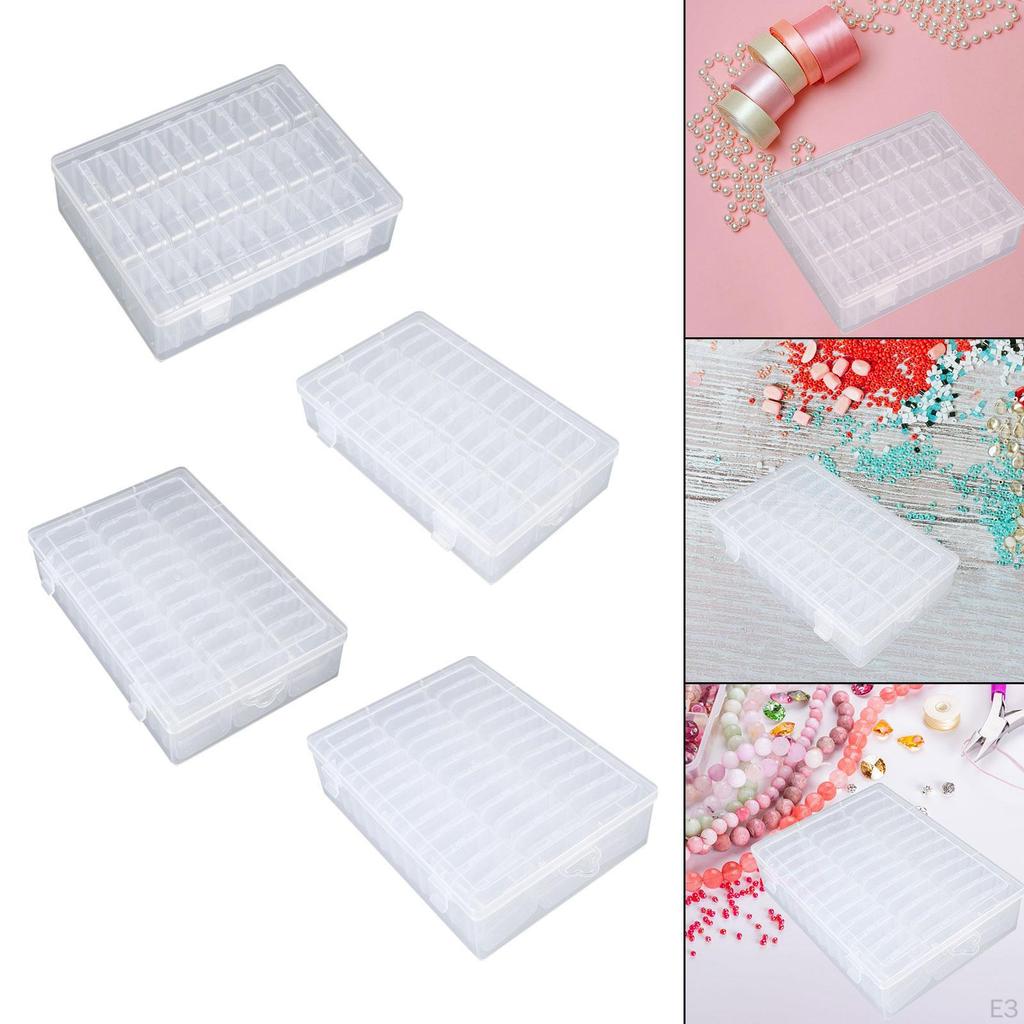 Bead Organizer Box Trinkets Stoarge Case Compartment Nail Art Storage Container Jewelry