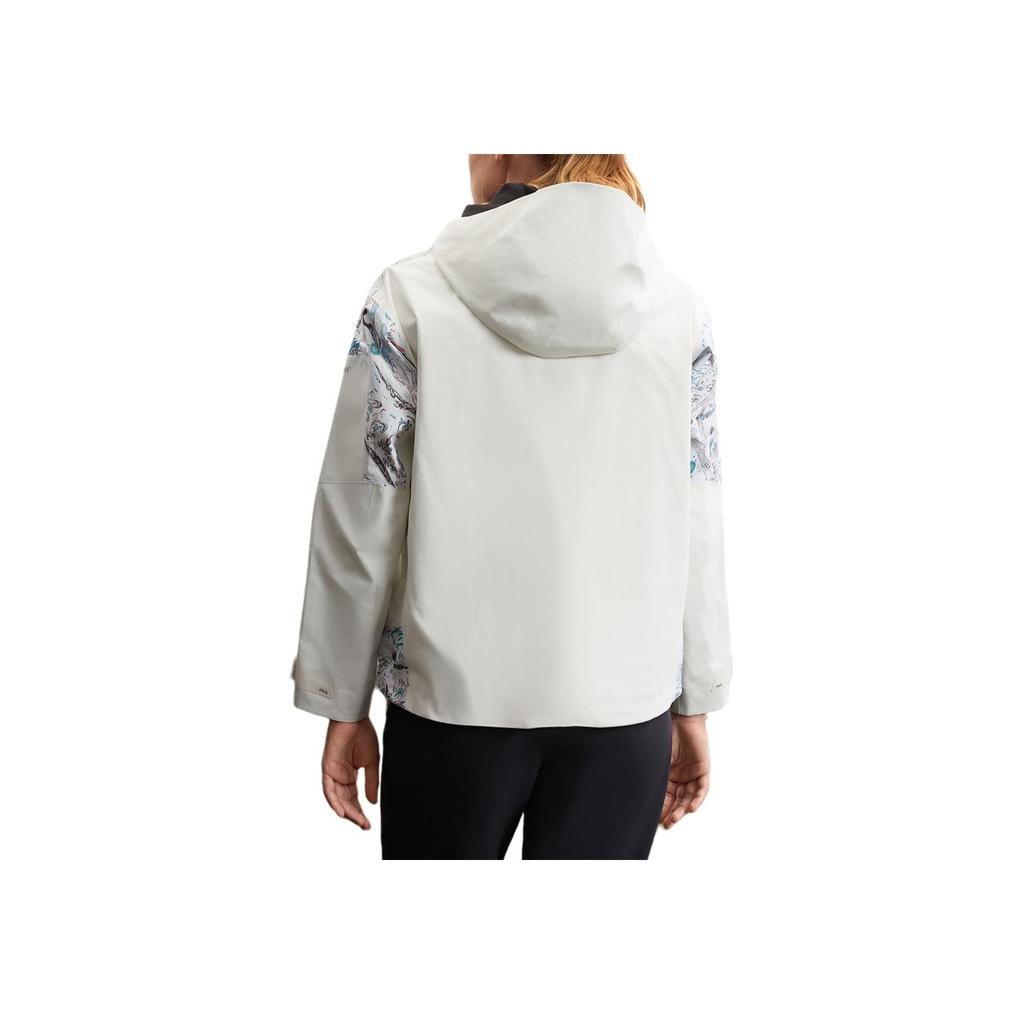 FILA Fashion Loose Hooded Jacket Women jackets Snow-White A11W517719FWT