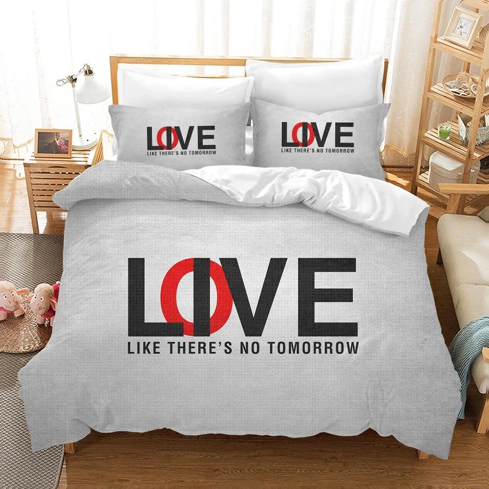 Bettbezug mit Believe In Yourself/You Are Special/Time/Love/Keep On Buchstabenmuster Bettwäscheset Bettdeckenbezug Bettset Geschenke