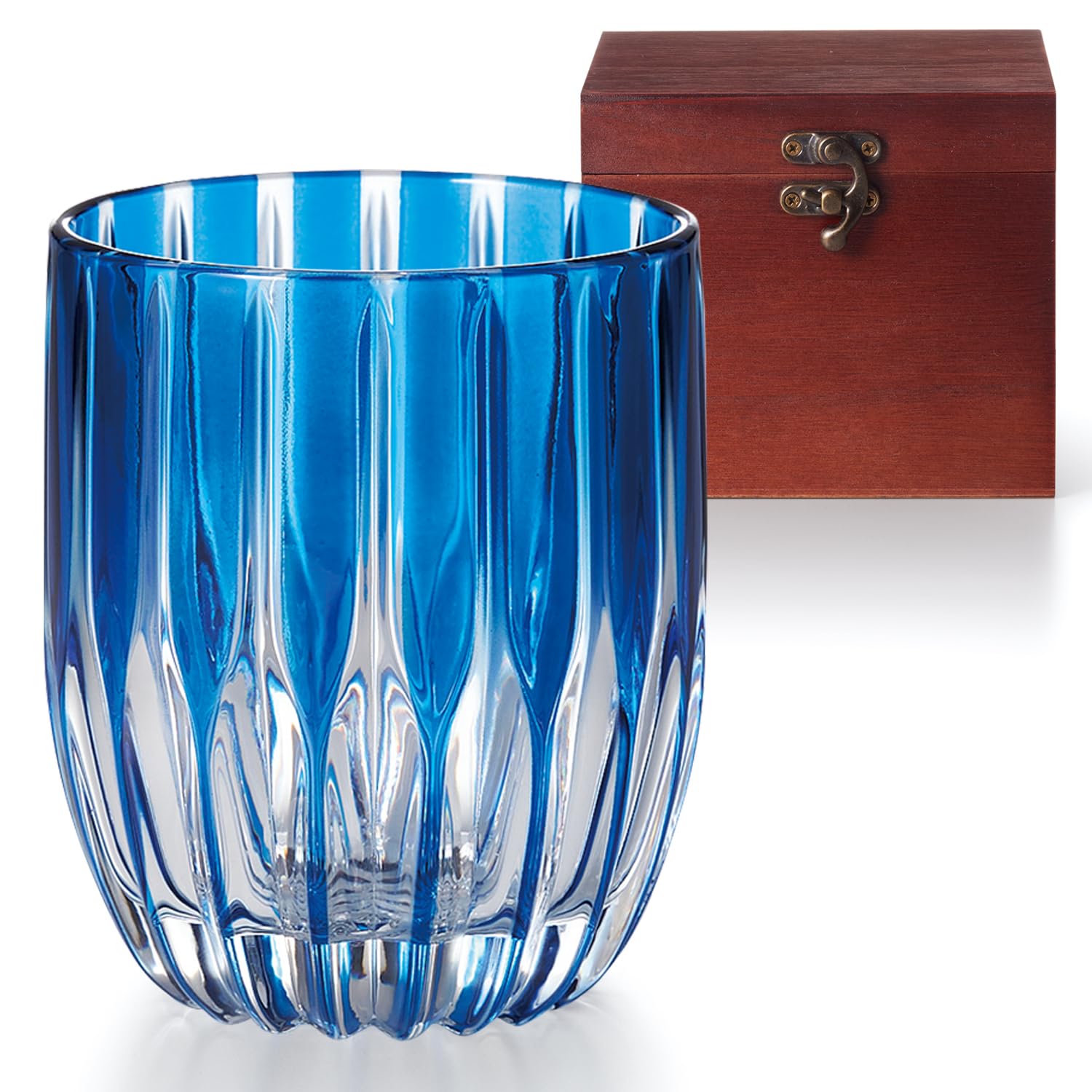 

Dolce duo Rocks Glass, Large, Kiriko Design, Shochu Glass, Whiskey Glass, Birthday Gift, Celebration, Stylish Glass, RY-1772