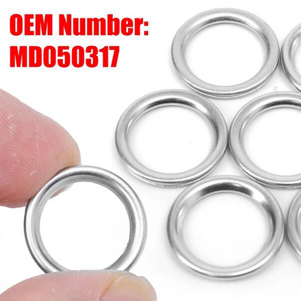 10 × MD050317 Oil Drain Plug Crush Washer Gaskets For Mitsubishi Citroen Peugeot