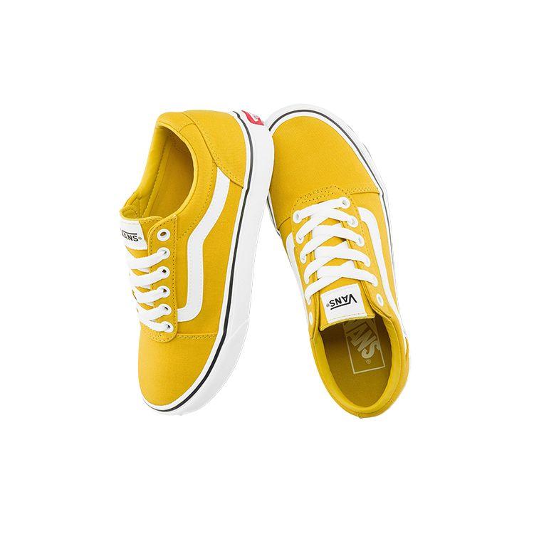 Vans Old Skool Bequeme Lässige Stoßdämpfung Langlebig Leicht Atmungsaktiv Low Top Skateschuhe Damen Sneaker Ingwergelb VN0A3IUN3Q5