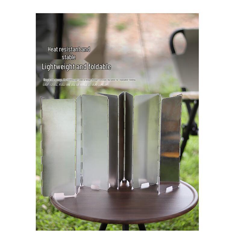 Outdoor Folding Camping Stove Windshield