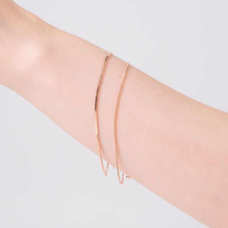 ELLE Jewelry Herringbone Layered Bracelet ELBRBB100